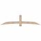 Ekena Millwork Bellingham Smooth Timber Gable Bracket, Douglas Fir, 96"W x 24"H x 5 1/2"D x 5 1/2"F, 6/12 Pitch GBW096X24X0606BEL00SDF - alternate 1